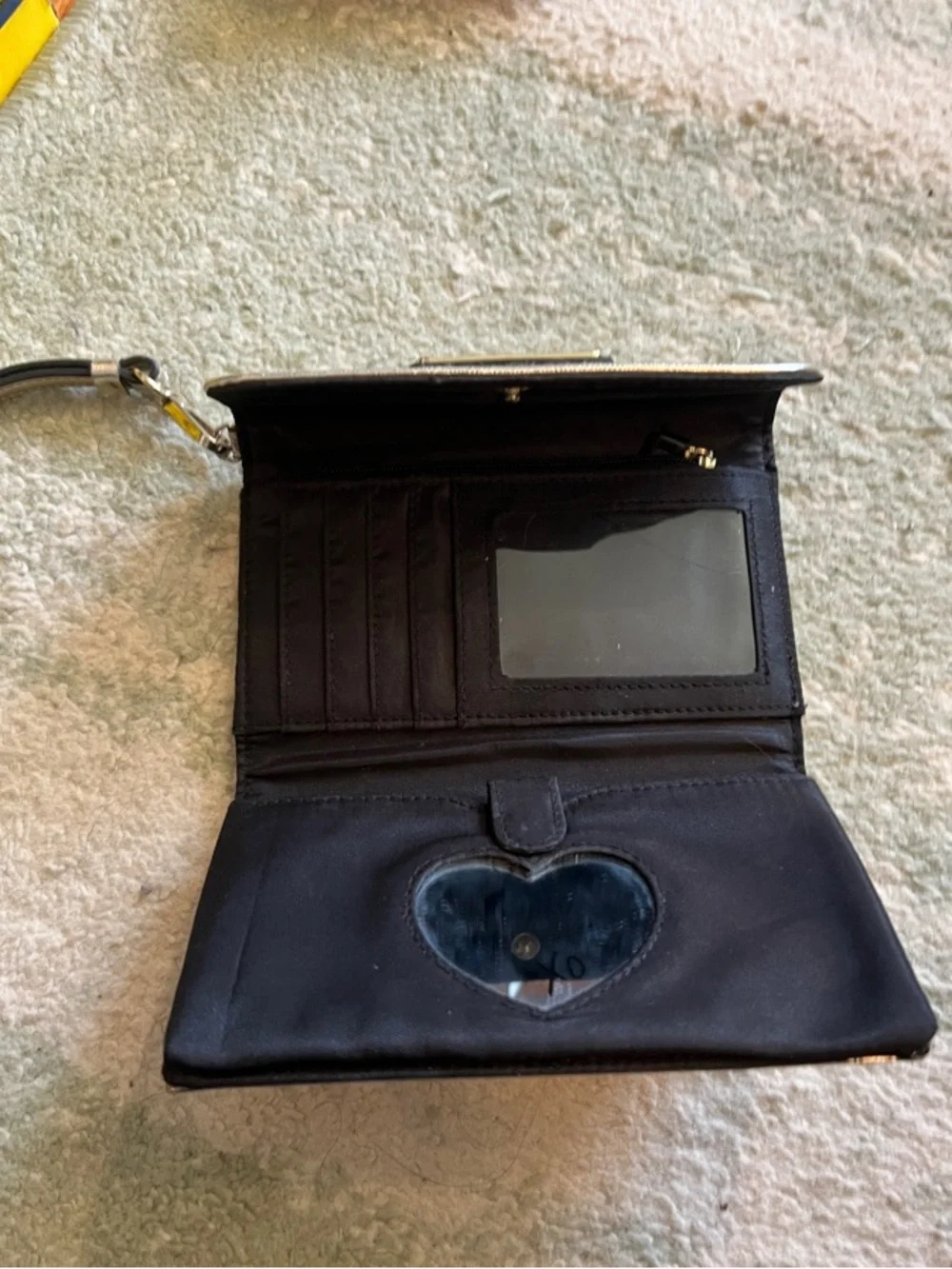 Victoria's Secret Silver Metallic Wristlet Wallet - Picture 2 of 2